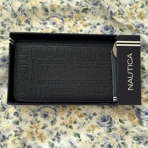 Nautica Embossed Navy Wallet